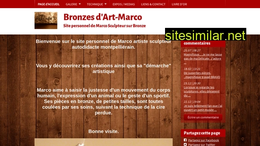 bronzesmarcosculpteur.fr alternative sites