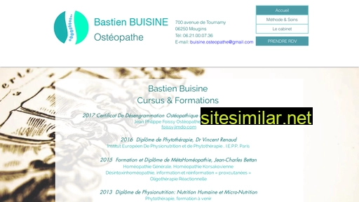 Buisine-osteopathe similar sites
