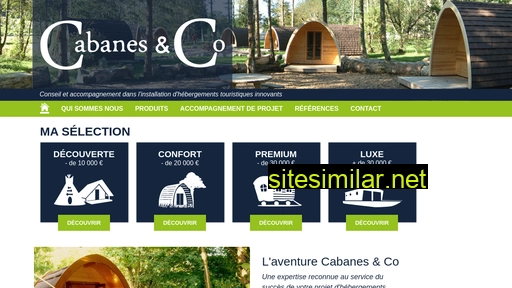 Cabanes-and-co similar sites
