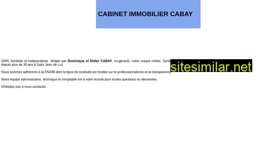 cabinet-cabay.fr alternative sites