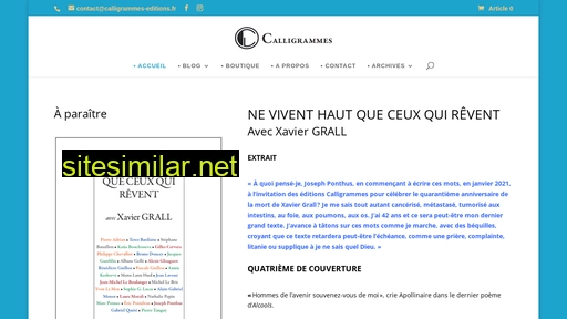 calligrammes-editions.fr alternative sites