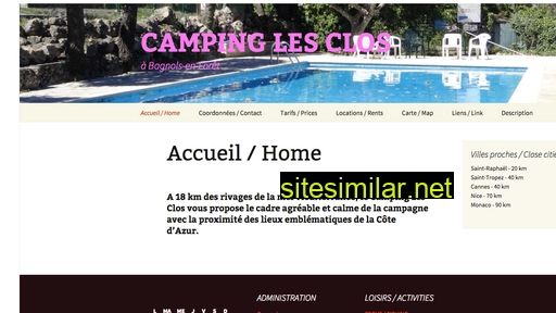 camping-les-clos.fr alternative sites