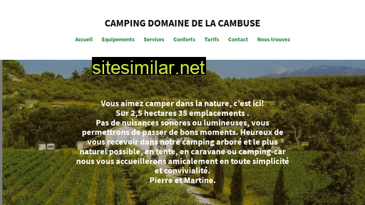 campingdomainedelacambuse.fr alternative sites