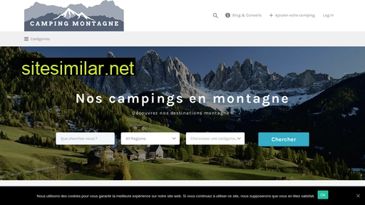 campingmontagne.fr alternative sites