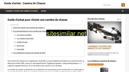 cameradechasse.fr alternative sites