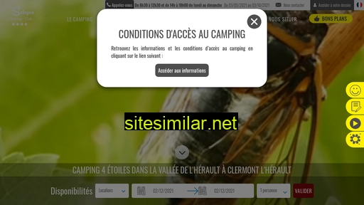 campinglacdusalagou.fr alternative sites