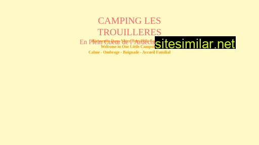 campinglestrouilleres.fr alternative sites