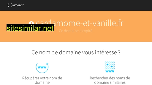 cardamome-et-vanille.fr alternative sites