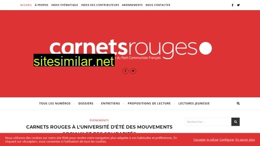 carnetsrouges.fr alternative sites