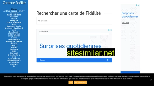 cartesdefidelite.fr alternative sites