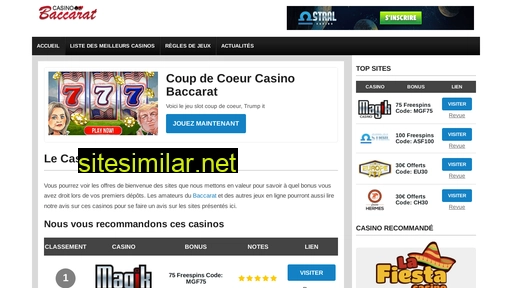 casinobaccarat.fr alternative sites