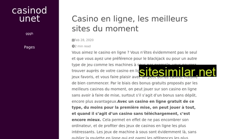 casinodunet.fr alternative sites