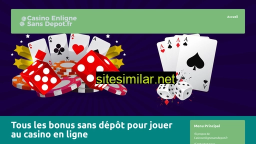 casinoenlignesansdepot.fr alternative sites