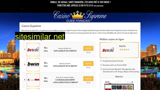casinosupreme.fr alternative sites
