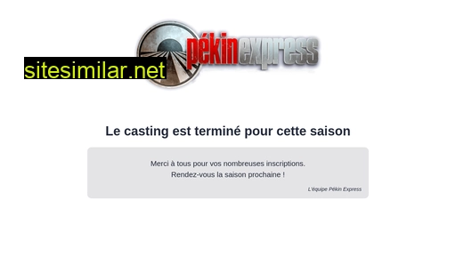 casting-pekinexpress.fr alternative sites