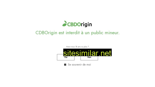 Cbdorigin similar sites