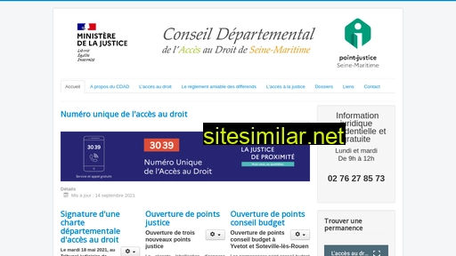 cdad-seinemaritime.fr alternative sites