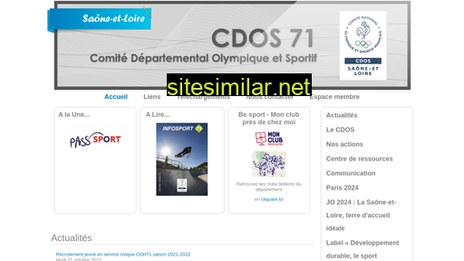 cdos71.asso.fr alternative sites