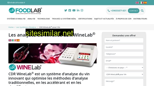 cdrfoodlab.fr alternative sites