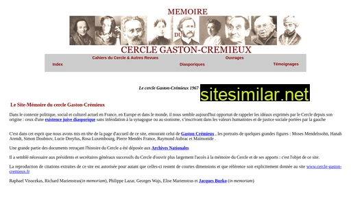 cercle-gaston-cremieux.fr alternative sites