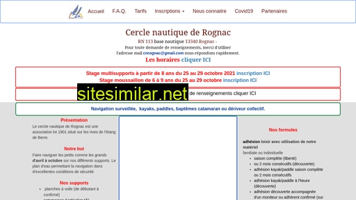 cerclenautiquederognac.fr alternative sites