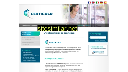 certicold.fr alternative sites