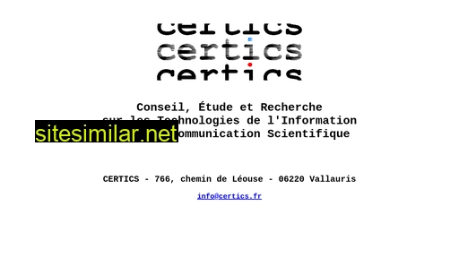 certics.fr alternative sites