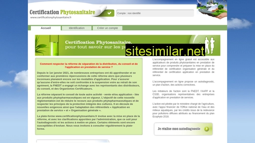 certificationphytosanitaire.fr alternative sites
