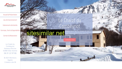 chaletcombeynot.fr alternative sites