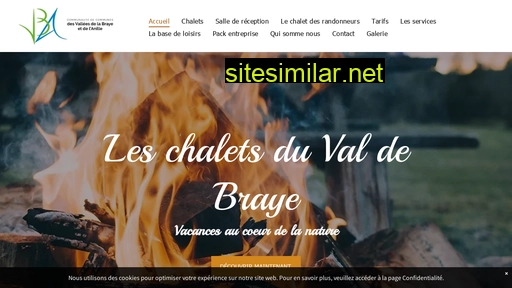chaletsduvaldebraye.fr alternative sites