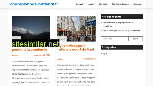 championnat-national.fr alternative sites