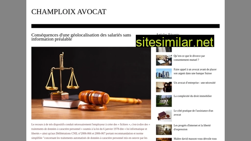 Champloix-avocat similar sites