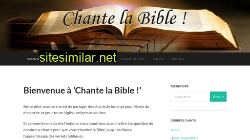 chantelabible.fr alternative sites