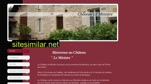 chateau-le-ministre.fr alternative sites