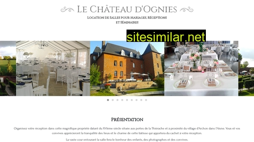 chateau-ognies-archon.fr alternative sites