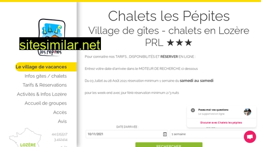 chaletslespepites.fr alternative sites