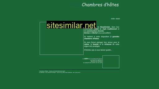 chambreshotesbeaufortain.fr alternative sites