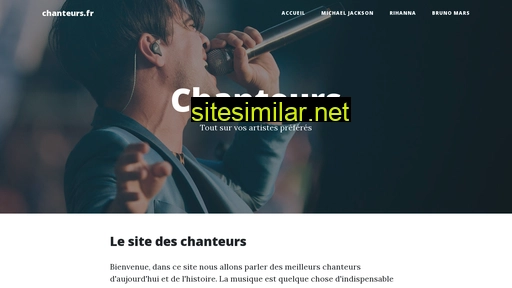chanteurs.fr alternative sites