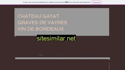 chateau-gayat.fr alternative sites