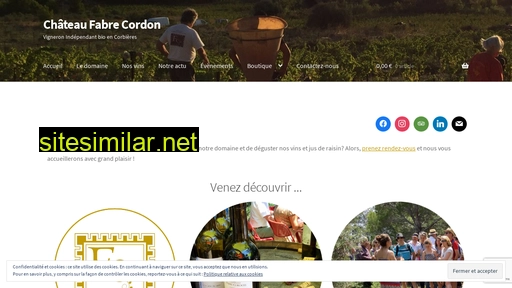 chateaufabrecordon.fr alternative sites