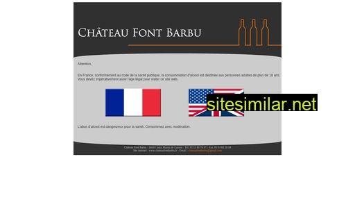 chateaufontbarbu.fr alternative sites