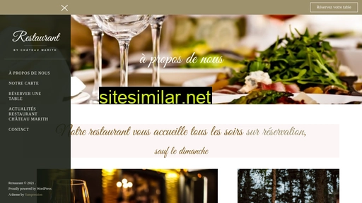 chateaumarith-restaurant-clairac.fr alternative sites