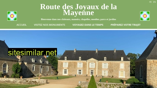 chateaux-jardins-mayenne.fr alternative sites