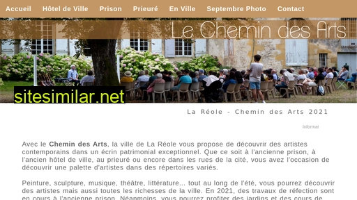chemindesarts.fr alternative sites