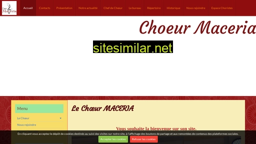 choeur-maceria.fr alternative sites