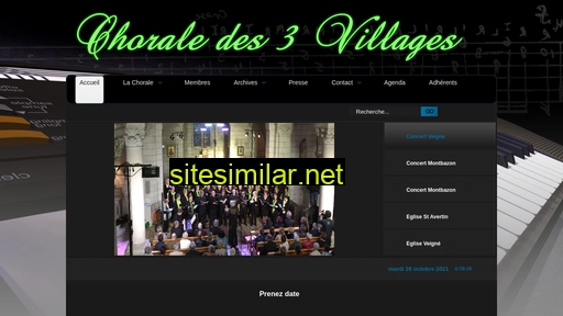 chorale3villages.fr alternative sites