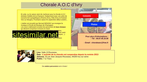choraleaoc.free.fr alternative sites