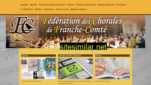 Chorales-franchecomte similar sites