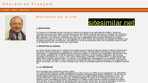 choralsenfrancais.fr alternative sites