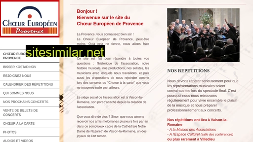 choeur-europeen.fr alternative sites